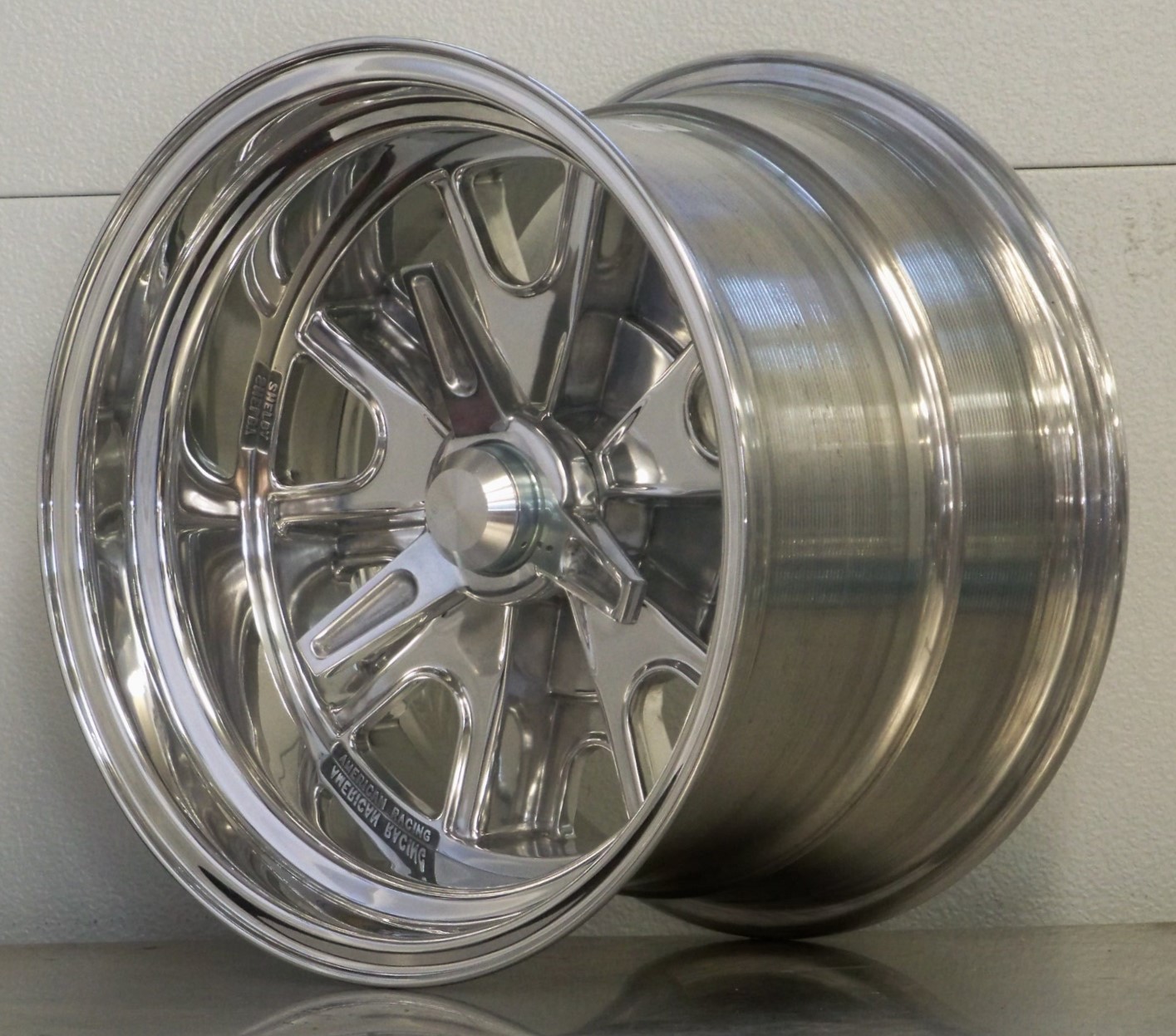 15s 427 pin drive 4 polished wheels/spinners SPF Vintage Wheels